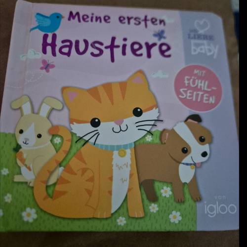 Fühlbuch meine ersten Haustier, zu finden beim Stand 16 am Standort Flohkids Berlin Ost