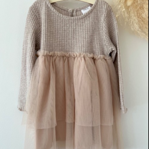 NEU Zara Kleid nude Tüll  Größe: 98, zu finden beim Stand 71 am Standort Flohkids Berlin Ost