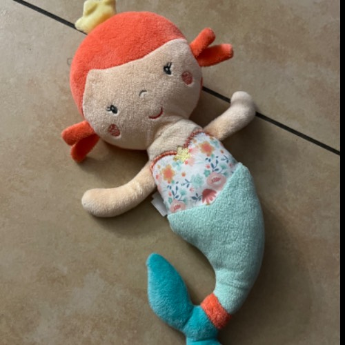 Mermaid Stoffpuppe, zu finden beim Stand 226 am Standort Flohkids Berlin Ost