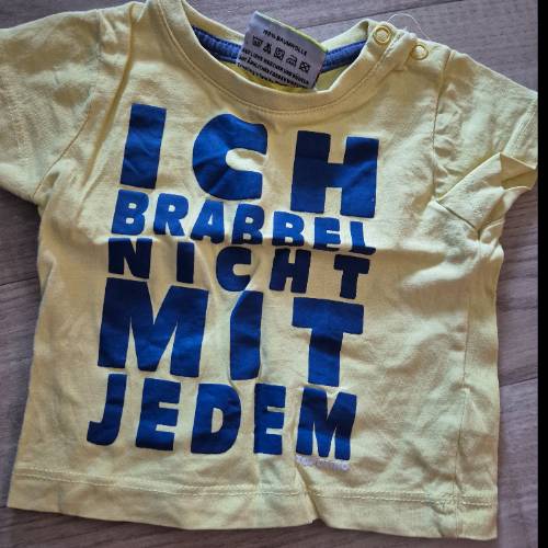 Tshirt Brabbeln  Größe: 62, zu finden beim Stand 100 am Standort Flohkids Berlin Ost