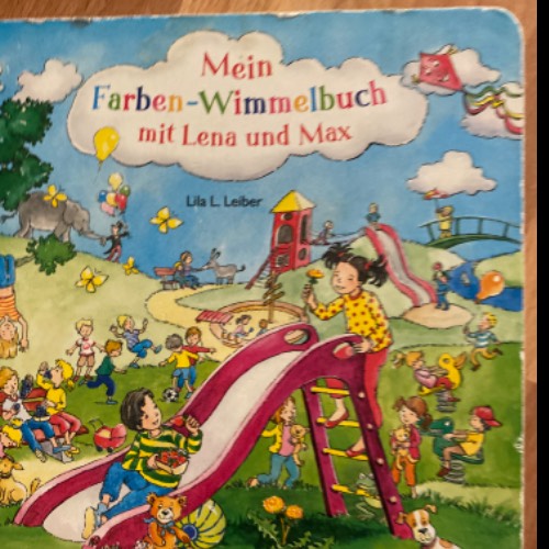 Farben Wimmelbuch, zu finden beim Stand 223 am Standort Flohkids Berlin Ost