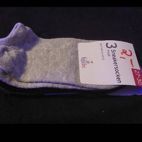 3 Sneakersocken, Topolino, Größe: 27-30, zu finden beim Stand 121 am Standort Flohkids Berlin Ost