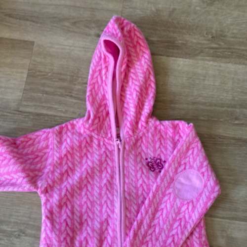 Plüschjacke pink, zu finden beim Stand 77 am Standort Flohkids Berlin Ost