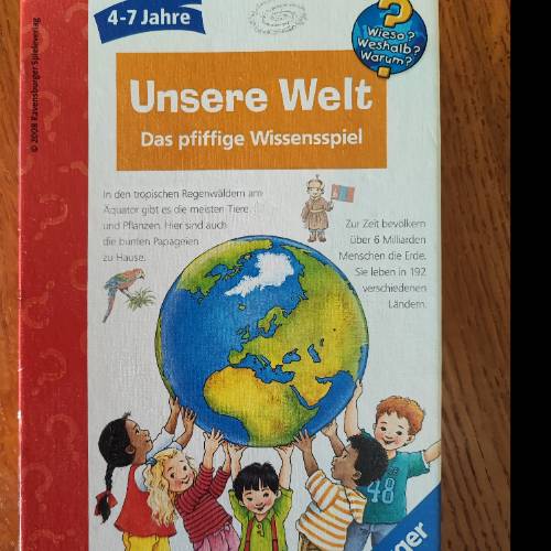 Unsere Welt Ravensburger Spiel, zu finden beim Stand 59 am Standort Flohkids Berlin Ost