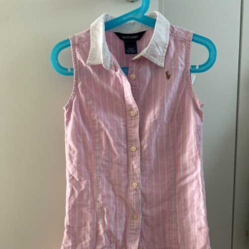 Kleid Ralph Lauren rosa  Größe: 116/, zu finden beim Stand 210 am Standort Flohkids Berlin Ost