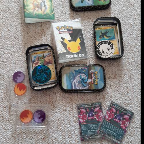 Pokemon mini tin ex karte , zu finden beim Stand 239 am Standort Flohkids Berlin Ost