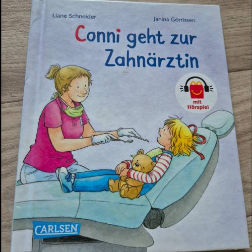 Buch Conny geht zur Zahnärztin, zu finden beim Stand 16 am Standort Flohkids Berlin Ost