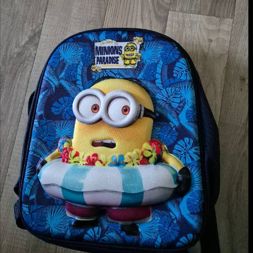 Rucksack minions, zu finden beim Stand 100 am Standort Flohkids Berlin Ost