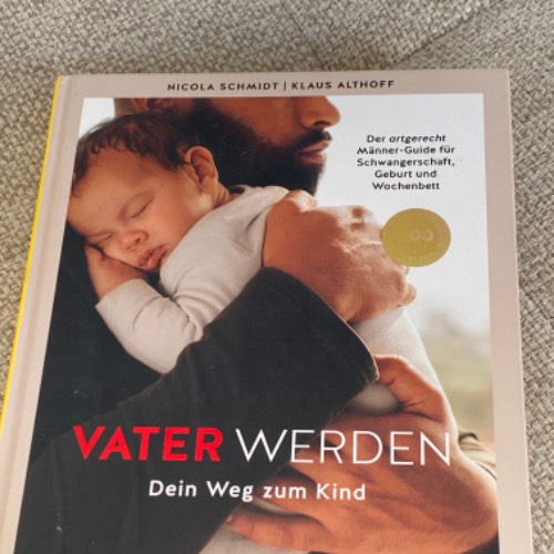 Buch „Vater werden“ , zu finden beim Stand 209 am Standort Flohkids Berlin Ost