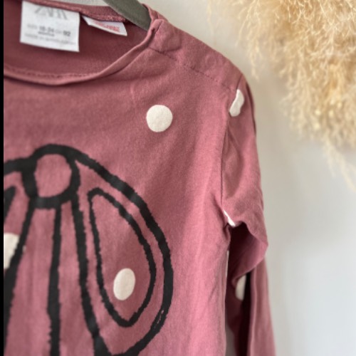 Zara Shirt Schleife mauve  Größe: 92, zu finden beim Stand 71 am Standort Flohkids Berlin Ost