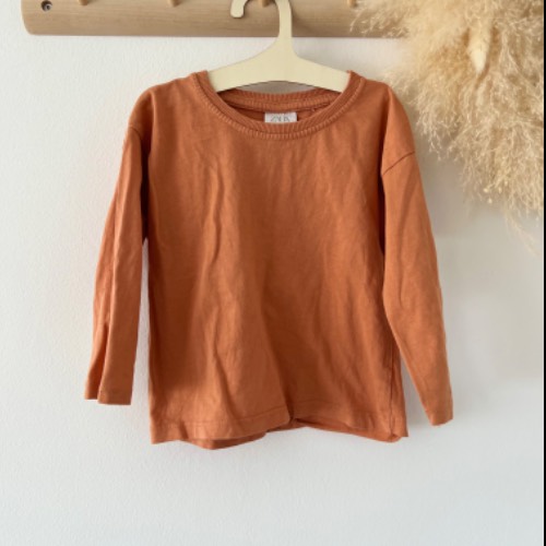 Zara Shirt terracotta  Größe: 86, zu finden beim Stand 71 am Standort Flohkids Berlin Ost