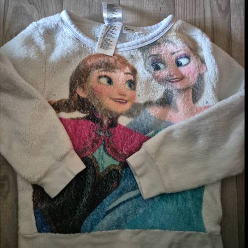 Pullover  Größe: 110/116 frozen # Größe: 2, zu finden beim Stand 103 am Standort Flohkids Berlin Ost