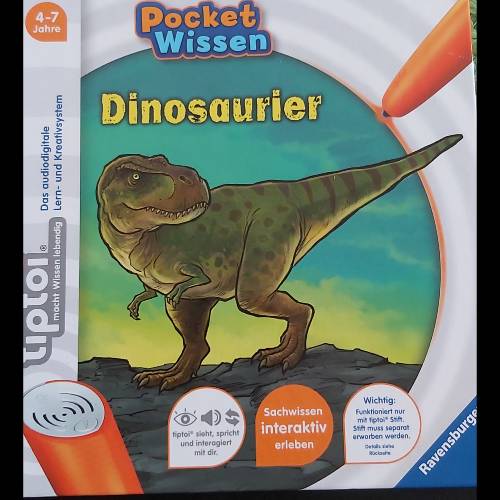 Tiptoi Buch Dinosaurier, zu finden beim Stand 13 am Standort Flohkids Berlin Ost