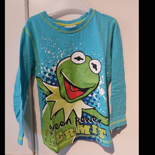 Pullover Kermit  Größe: 110, zu finden beim Stand 96 am Standort Flohkids Berlin Ost