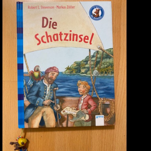 Buch Die Schatzinsel , zu finden beim Stand 93 am Standort Flohkids Berlin Ost