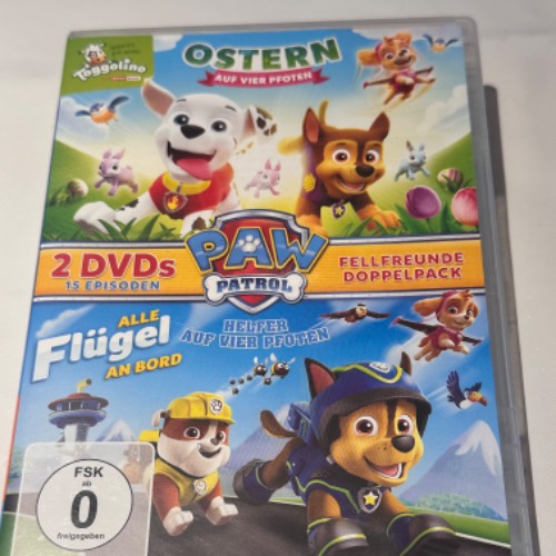 DVD  Größe: 2 er Paw Patrol, zu finden beim Stand 9 am Standort Flohkids Berlin Ost