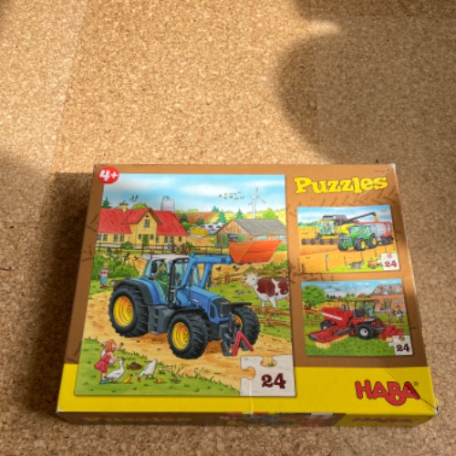 Haba Puzzle Traktor und Co, zu finden beim Stand 130 am Standort Flohkids Berlin Ost