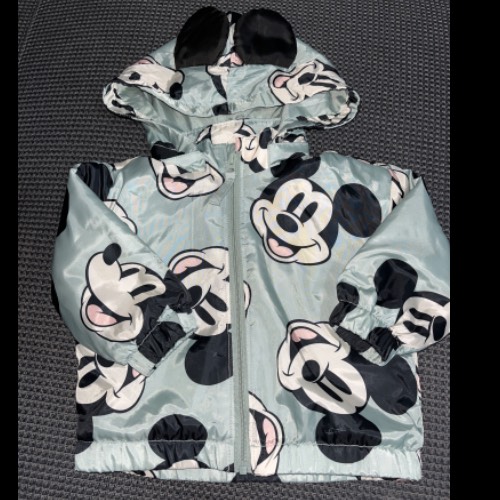 H&M Jacke Mickey grün  Größe: 68, zu finden beim Stand 89 am Standort Flohkids Berlin Ost