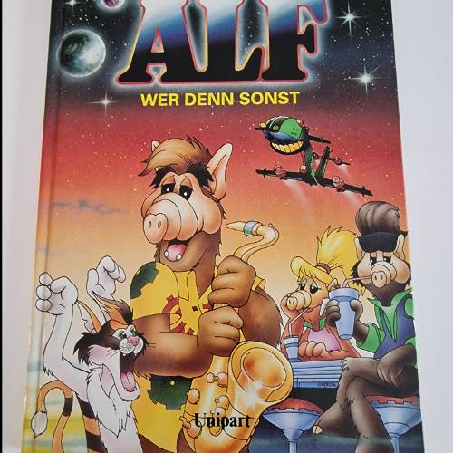 Alf Wer denn sonst Buch, zu finden beim Stand 19 am Standort Flohkids Berlin Ost