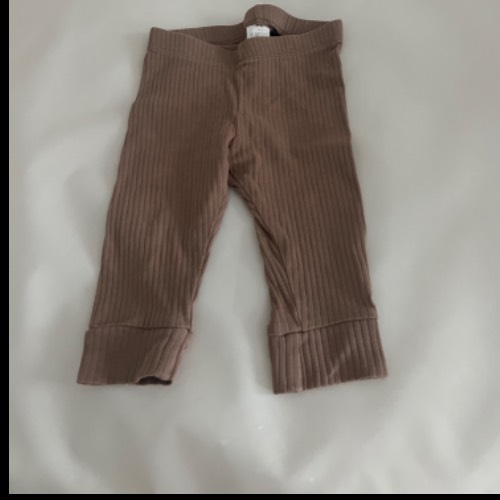 H&M Rib Leggins braun  Größe: 68, zu finden beim Stand 208 am Standort Flohkids Berlin Ost