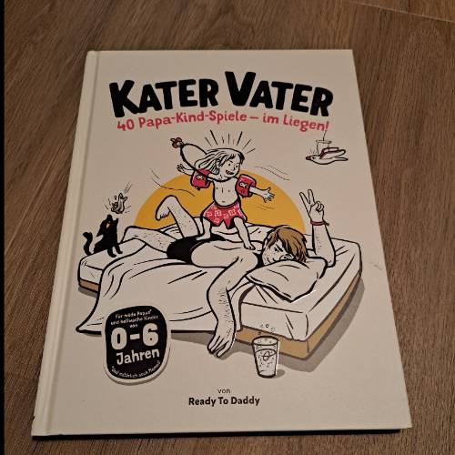 Kater Vater Buch Neu, zu finden beim Stand 207 am Standort Flohkids Berlin Ost