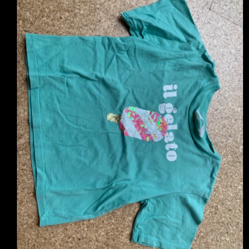 T-Shirt Eis Pailletten  Größe: 98, zu finden beim Stand 127 am Standort Flohkids Berlin Ost