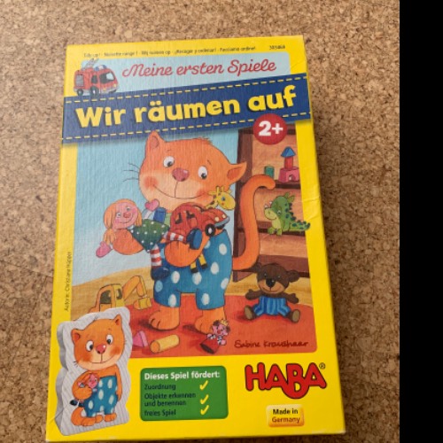 Haba Spiel Wir räumen auf, zu finden beim Stand 127 am Standort Flohkids Berlin Ost