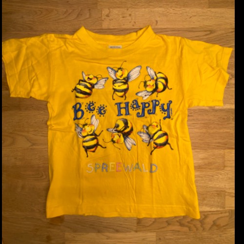 Tshirt "Bee Happy" Größe: 110/116, zu finden beim Stand 93 am Standort Flohkids Berlin Ost