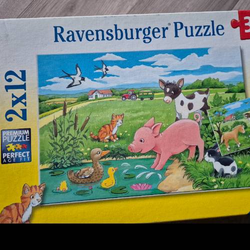 Puzzle  Größe: 2 x12  tiere wiese/teich, zu finden beim Stand 16 am Standort Flohkids Berlin Ost