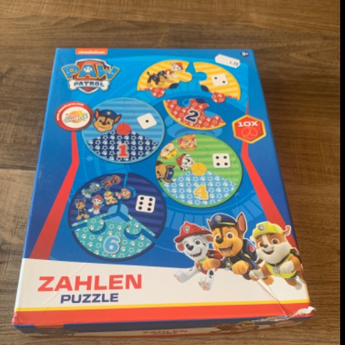 ZahlenPuzzle Paw Patrol, zu finden beim Stand 118 am Standort Flohkids Berlin Ost