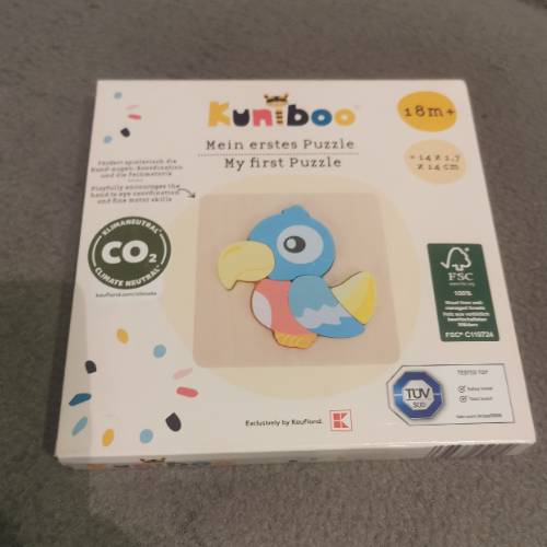 Kuniboo Puzzle Papagei, zu finden beim Stand 206 am Standort Flohkids Berlin Ost