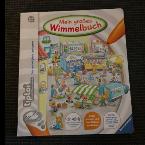 Tiptoi Mein großes Wimmelbuch, zu finden beim Stand 89 am Standort Flohkids Berlin Ost