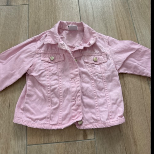 Jeansjacke rosa  Größe: 86/92 , zu finden beim Stand 202 am Standort Flohkids Berlin Ost