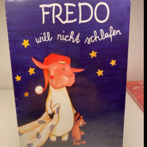 Kinder Buch Fredo schlafen, zu finden beim Stand 40 am Standort Flohkids Berlin Ost