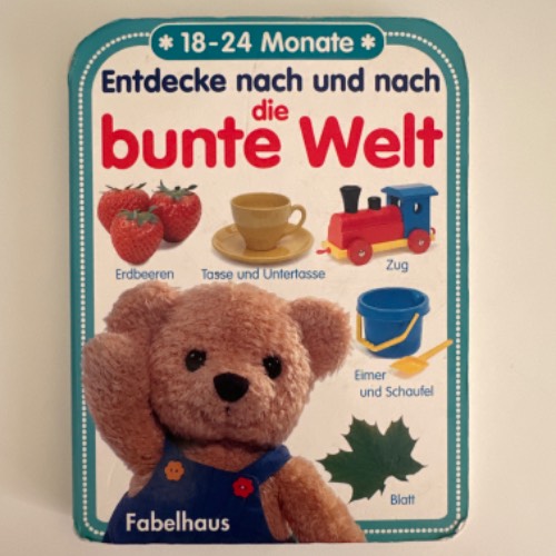 Buch bunte Welt  Größe: 18-24 Monate, zu finden beim Stand 214 am Standort Flohkids Berlin Ost