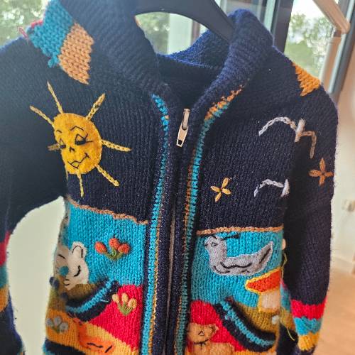 Strickjacke  Größe: 74-86, zu finden beim Stand 71 am Standort Flohkids Berlin Ost