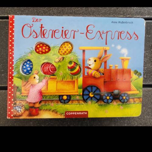 Buch: der Ostereier Express, zu finden beim Stand 8 am Standort Flohkids Berlin Ost