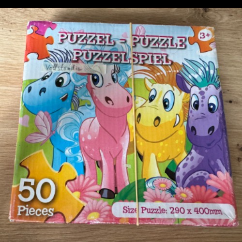 Pferdchen puzzle  Größe: 50 Teile , zu finden beim Stand 14 am Standort Flohkids Berlin Ost