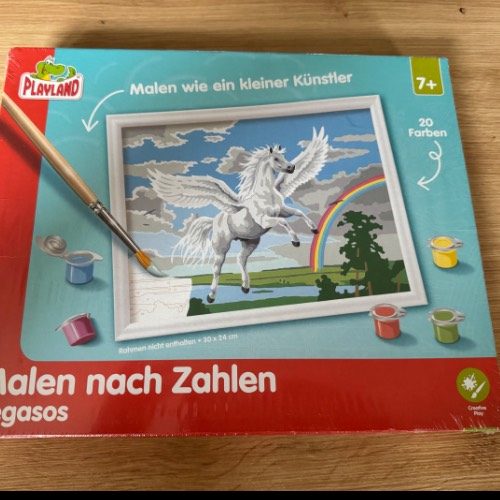 Malen nach zahlen Pegasos neu , zu finden beim Stand 14 am Standort Flohkids Berlin Ost