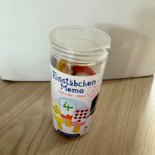 Eisstäbchen Memo , zu finden beim Stand 14 am Standort Flohkids Berlin Ost