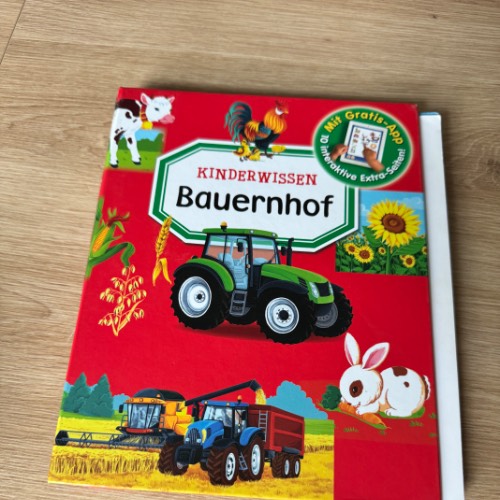 Kinderwissen Bauernhof Buch , zu finden beim Stand 14 am Standort Flohkids Berlin Ost