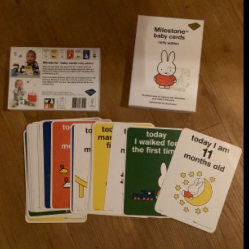 Meilensteinkarten Miffy, zu finden beim Stand 217 am Standort Flohkids Berlin Ost