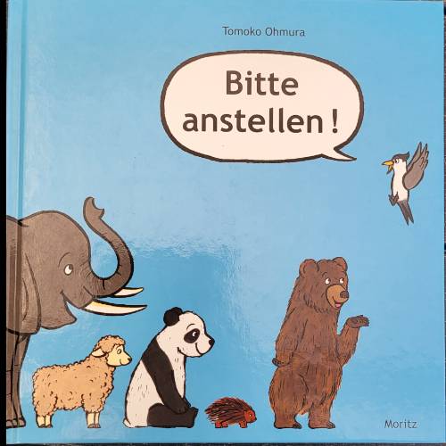 Buch Bitte anstellen, zu finden beim Stand 8 am Standort Flohkids Berlin Ost