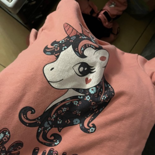 Pink Top Unicorn  Größe: 98, zu finden beim Stand 226 am Standort Flohkids Berlin Ost